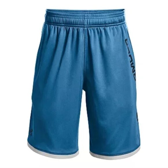 Under Armour Big Boys Stunt 3.0 Printed Shorts - Picture 2 of 7